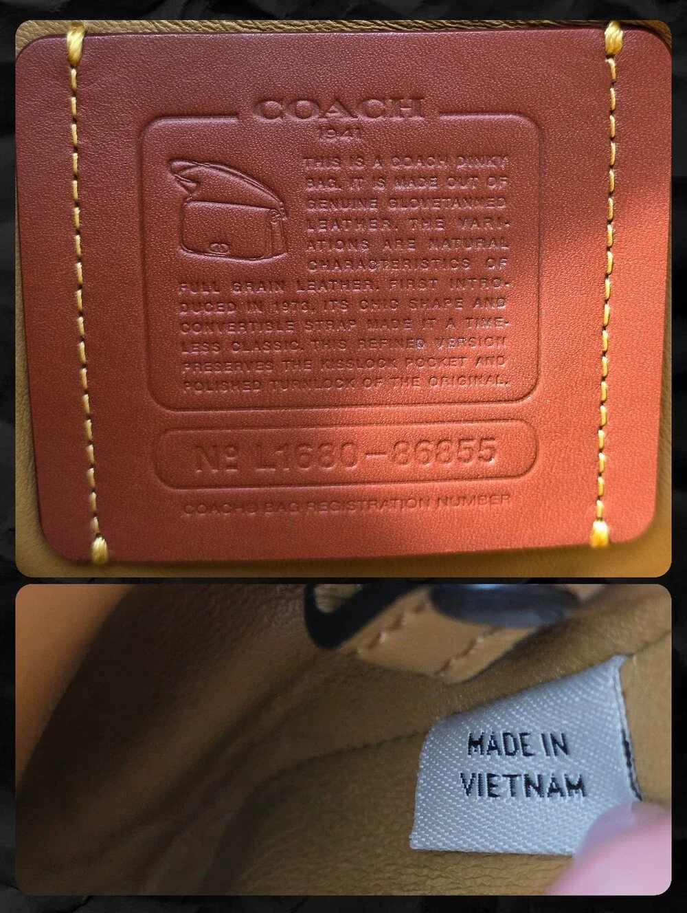 Coach style number